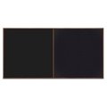 United Visual Products Enclosed Corkboard, 1 Door, 72"x48", 4" Fra UV3412-BRONZE-APRICOT